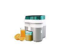 Cecotec Exprimidor Naranjas eléctrico EssentialVita Twice White. 90 W, Doble Cabezal y Cortador, Filtro para Pulpa, Vaso 500ml, Piezas aptas para lavavajillas