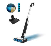 Cecotec Fregona Eléctrica FreeGo Wash. 40W, Autonomía 40mins, Rodillo Absorbente Wet Jalisco, Depósito de Agua Limpia 420 ml y Sucia 150 ml, Pulverizador Automático y Base Autolimpieza