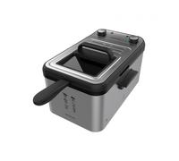 Freidora - Cecotec CleanFry Infinity 3000, 3 l, Filtro OilCleaner, 2400 W, Temporizador de 30 min, Inox