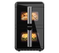 Cecotec Freidora de Aire 12 L Cecofry DuoLevel 12000 Window Total | Cubetas Superpuestas de 6 Litros, Potencia de 2900 W, Ventanas de Visualización, Control Táctil, 10 Programas Preconfigurados