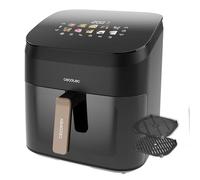 Cecotec Freidora de Aire 8,5L Doble Grill y Ahumador Cecofry&Grill Smokin' 8500 Plus. 2200W, Dorado Perfecto y Sabor de Parrilla, Temperatura Regulable, 10 Menús, Pizza Maker, Ventana Visualización