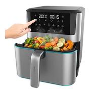 Cecotec Freidora de Aire sin Aceite de 8 L Cecofry Supreme 8000 Hot. 1800 W, Panel Táctil, 30º-200 ºC, 10 Menús Preconfigurados, Pre-heat, Acabados en Acero Inoxidable