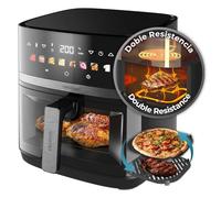 Cecotec Cecofry&Grill Duoheat 8000 Freidora de Aire con Doble Resistencia 8 Litros y 2200W Negra