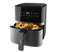 Cecotec Freidora de Aire de 5,5L, Air Fryer, Cecofry Full InoxBlack 5500 Pro. 1700W, Digital, sin Aceite, Panel Táctil, Acabados en Acero Inox, Tecnología PerfectCook, Termostato, 8 Modos
