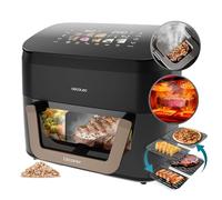 Cecotec Freidora de Aire sin Aceite 11L Plancha Grill Doble Resistencia Ahumador Integrado Air Fryer Cecofry&Grill Smokin' 11000. 2200W, Temperatura Regulable 40-200°C, 10 Menús