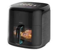 Cecotec Freidora de Aire sin Aceite 8,5L Plancha Grill Doble Resistencia Ahumador Integrado Air Fryer Cecofry&Grill Smokin'Prime 8500. 2300W, Pared Divisoria Móvil, 40-200 °C