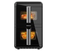 Cecotec Freidora de Aire sin Aceite - Air Fryer 12L Cecofry DuoLevel 12000 Window. 2900W, 2 Cubetas 6L, Cocina hasta 4 Alimentos, Sync, 10 Menús, Temp 40-200ºC, Ventana Superior, Panel Táctil a Color