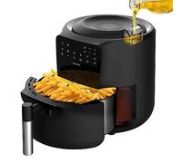 Cecotec Freidora de Aire sin Aceite de 5,5 L Cecofry Rain Air Fryer. 1550 W, Spray de Aceite Incorporado, Pulverización Automática y Manual, Panel de Control Táctil, Termostato, Autolimpieza