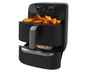 Cecotec Freidora de Aire sin Aceite, Horno y Grill de 11 L Cecofry FoodCourt 11000 Connected C. 1850 W, Diseño 3 en 1, Sincronización, 8 Modos de Cocción Preestablecidos, APP y Wifi, 40 a 230ºC