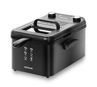 Cecotec Freidora eléctrica CleanFry Infinity 3000 Black freidora de 3 litros de Capacidad de Aceite, Filtro OilCleaner, 2400 W, Temporizador de 30 Minutos, Negro.
