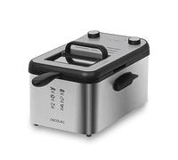 Cecotec Freidora eléctrica CleanFry Infinity 3000 de Acero Inoxidable, 3 litros de Capacidad de Aceite, Filtro OilCleaner, 2400 W, Temporizador de 30 Minutos.