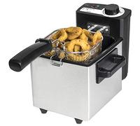 Cecotec Freidora Eléctrica con Aceite CleanFry 1,5l. 1000 W, Capacidad de 1,5 L, Temperatura hasta 190ºC, Cubeta Esmaltada apta para Lavavajillas, Filtro OilCleaner que mantiene el Aceite Limpio