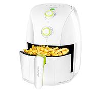 Cecotec Freidora sin Aceite 1,5L de Aire Caliente Cecofry Compact Rapid White. 900 W, Dietética, Capacidad para 400 gr, Temperatura 200ºC, Tiempo Ajustable, Incluye Recetario