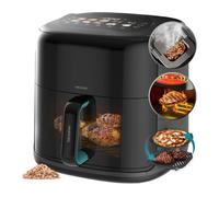 Cecotec Freidora de Aire sin Aceite 8,5L Plancha Grill Doble Resistencia Ahumador Integrado Air Fryer Cecofry&Grill Smokin'Prime 8500. 2300W, Temperatura Regulable 40-20ºC, 10 Menús