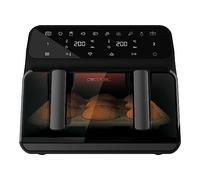 Cecotec Freidora sin Aceite Digital de 9 Litros Cecofry Advance 9000 Window. 2200 W, Dietética, Pared Divisoria Móvil, Temperatura dual de 60-200ºC, Ventana y Tecnología PerfectCook