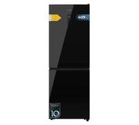 Cecotec Frigorífico Combi 409L Total No Frost Bolero CoolMarket Combi 409 Black Glass E. Altura 185cm, MAX INSIDE con VIP Tech