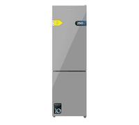 Cecotec frigorífico combi bolero coolmarket combi 250 grey glass 59 cm