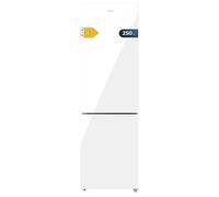 Cecotec frigorífico combi bolero coolmarket combi 250 white glass e.
