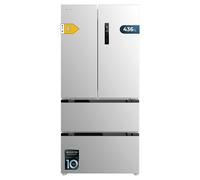 Cecotec frigorífico puerta francesa inox 463l bolero coolmarket fd 43