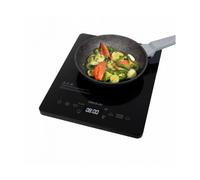 Cecotec Placa de Inducción Portátil Full Crystal Onyx. 2000W, 9 Niveles Potencia, Cristal Esmaltado, Temp 60-240ºC, 6 Programas, Detección Automática, Temporizador 180m, Protección Sobrecalentamiento