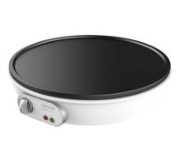 Cecotec Crepera Eléctrica Fun Crepelicius. 1000 W, Revestimiento Antiadherente, Potencia Regulable, Indicador luminoso, Placa de 30,5 cm de Diámetro, Incluye Rodillo y Espátula