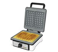 Cecotec fun gofrestone double, gofrera con 1200 w de potencia, revestimiento de piedra ecológico antiadherente rockstone, doble capacidad