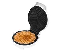 Cecotec Gofrera Fun Gofrestone Round. Gofrera de 1000 W, Acabados En Acero Inoxidable, 1 A 5 Gofres En Forma de Corazón O Uno Grande, Placa Antiadherente, Cocción Uniforme, Indicador Luminoso