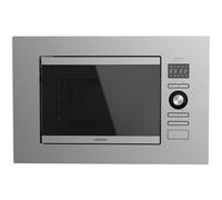 Cecotec Microondas encastrable Digital GrandHeat 2090 Built-In Steel. 800W Potencia, Integrable, 20 Litros, Grill, 8 Funciones preconfiguradas, Temporizador
