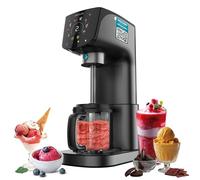 Cecotec Heladera Multifunción Capacidad 2,1L, 3 Tarrinas, Gelatec 2100. 500W, 11 Programas de Helado y Bebidas Granizadas, Tecnología CreamOn y Re-spin, Pantalla Táctil, Incluye Recetario