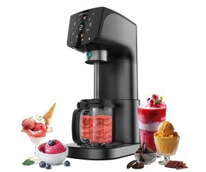 Cecotec Heladera Multifunción Capacidad 2,1L, 3 Tarrinas, Gelatec 2100. 500W, 11 Programas de Helado y Bebidas Granizadas, Tecnología CreamOn y Re-spin, Pantalla Táctil, Incluye Recetario Digital