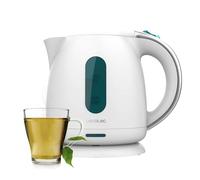 Cecotec Hervidor de Agua, 1 L Capacidad, Thermosense 140 White, 2200W, Calentamiento Rápido, Filtro Antical, Libre de BPA y Otros Tóxicos, Base con Giro de 360º, Recipiente sin Cables