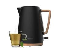 Cecotec Hervidor de Agua Eléctrico ThermoSense 200 Woody, 1,7 Litros, 2200 W, Fabricado en Acero inoxidable, Diseño elegante, Base con giro 360º, Filtro antical desmontable y lavable