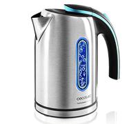 Cecotec Hervidor de Agua Eléctrico ThermoSense 270 Steel. 1,7 litros, Libre de BPA, 2200 W de Potencia, Base 360º, Filtro Antical Desmontable, Doble Sistema de Seguridad, Acero Inoxidable
