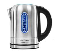 Cecotec Hervidor de Agua Eléctrico ThermoSense 290 Steel. 1,7 litros, Libre de BPA, 2200 W de Potencia, Base 360º, Filtro Antical Desmontable, Doble Sistema de Seguridad, Acero Inoxidable