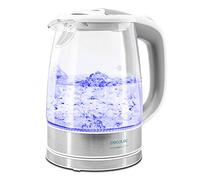 Cecotec Hervidor de Agua Eléctrico ThermoSense 350 Clear. 1,7 litros, Libre de BPA, 2200 W de Potencia, Base 360º, Filtro Antical, Doble Sistema de Seguridad, Vidrio Borosilicato