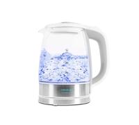 Cecotec Hervidor de Agua Eléctrico ThermoSense 350 Clear. 1,7 litros, Libre de BPA, 2200 W de Potencia, Base 360º, Filtro Antical, Doble Sistema de Seguridad, Vidrio Borosilicato
