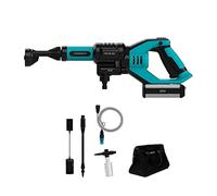 Cecotec Hidrolimpiadora con batería HydroBoost 10000 Liberty. Potencia 180 W, Presión máx 24 Bares, Caudal máx 180 l/h, Modo Eco, Autonomía 55 min, Incluye Botella de Jabón y Bolsa de Transporte