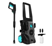 Cecotec Hidrolimpiadora de Alta Presión HydroBoost 1400 EasyGo. 1400W, Hogar, Jardín o Coche, Caudal de 426l/h, 105 Bares de Presión, Bomba de Aluminio, Ruedas, Radio de Acción 11m