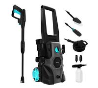 Cecotec Hidrolimpiadora de Alta Presión HydroBoost 1600 Car&Garden. 1600 W, Hogar, Jardín o Coche, Caudal máx de 468 l/h, 135 Bares de Presión máx, Bomba de Aluminio, Radio de acción 14m