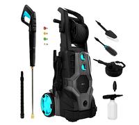 Cecotec Hidrolimpiadora de Alta Presión HydroBoost 3200 TotalClean, 3200 W, Motor Brushless, Hogar, Jardín o Coche, Caudal 540 l/h, Presión 225 bares, Bomba de aluminio, Radio de acción 14 m