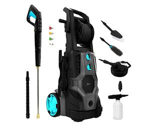 Cecotec Hidrolimpiadora de Alta Presión HydroBoost 3200 TotalClean, 3200 W, Motor Brushless, Hogar, Jardín o Coche, Caudal 540 l/h, Presión 225 bares, Bomba de aluminio, Radio de acción 14 m