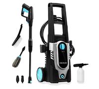 Cecotec Hidrolimpiadora HidroBoost 1600 Car&Bike. 1600 W, Especial para Coche y Bici. Compacta, Potente y Portátil. Botella para jabón y cepillos Especiales. Caudal máx 426 l/h, 135 Bar
