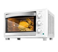Cecotec Horno de sobremesa Bake&Toast 3090 White Gyro, 30 L, 1500 W, 5 funciones diferentes, Incluye rustidor gitadorio, Luz interior, bandeja recogemigas.
