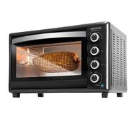 Cecotec Horno de sobremesa Bake&Toast 4600 Black Gyro, 46 L, 2000 W, 12 funciones combinables de calor, Incluye rustidor giratorio, bandeja recogemigas.