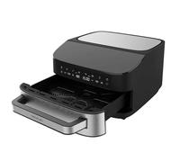 Cecotec Horno Eléctrico para Pizza de 7L Pizza&Fry 7000. 2200W, Pizzas de 13 Pulgadas, Pantalla Táctil, 8 Programas, Temperatura Ajustable 40-230ºC, Piedra para Pizza, Resistencia Superior e Inferior