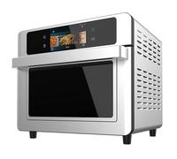 Cecotec Horno Freidora de Aire Caliente 30L Bake&Fry 3000 Touch Steel Connected. 1700W, Pantalla a Color Táctil, Conectividad, 10 Modos, Incluye Bandeja Freír, Bandeja Hornear, Rejilla y Accesorios