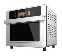 Cecotec Horno Freidora de Aire Caliente 30L Bake&Fry 3000 Touch Steel Connected. 1700W, Pantalla a Color Táctil, Conectividad, 10 Modos, Incluye Bandeja Freír, Bandeja Hornear, Rejilla y Accesorios