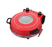 Cecotec Horno Grill Eléctrico para pizza Pizza&Co Mamma Mía Window. 1200W, Temperatura 400ºC, Temporizador 15m, Termostato, Cocción Piedra, Resistencias Superiores e Inferiores, Ventana Visualización