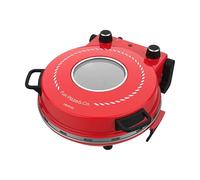 Cecotec Horno Grill Eléctrico para pizza Pizza&Co Mamma Mía Window. 1200W, Temperatura 400ºC, Temporizador 15m, Termostato, Cocción Piedra, Resistencias Superiores e Inferiores, Ventana Visualización