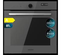 Cecotec Horno Integrable Multifunción 60cm Bolero Hexa AF316000 Glass Grey A 3400W, 81L Capacidad
